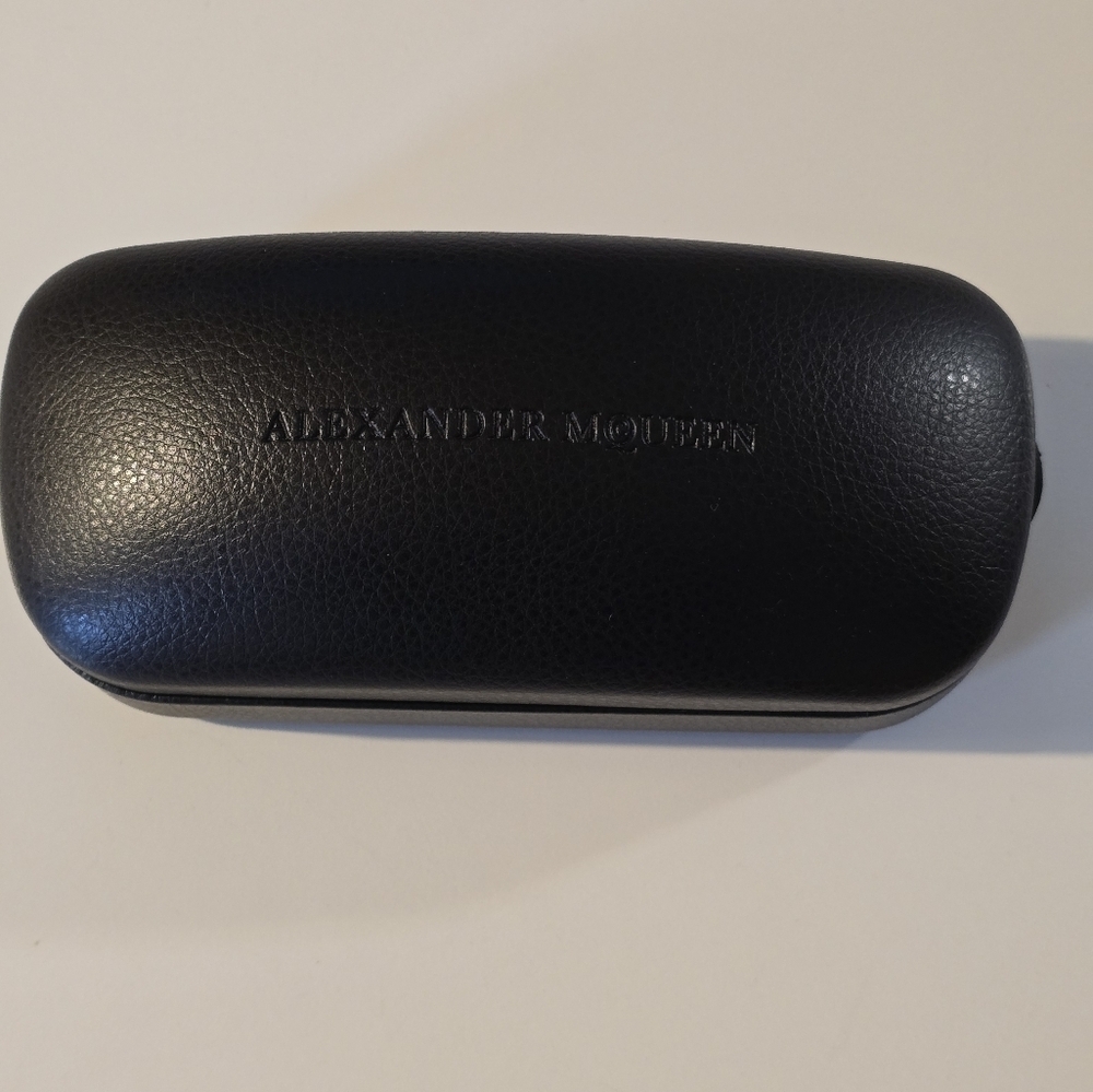 Alexander mcqueen glasses hard case color black